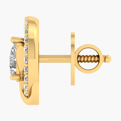 Classic Round Cut Diamond Earrings
