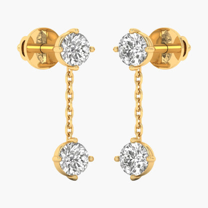Moonlight Drizzle Diamond Earrings
