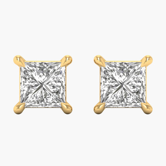 Pongs Square Diamond Earrings