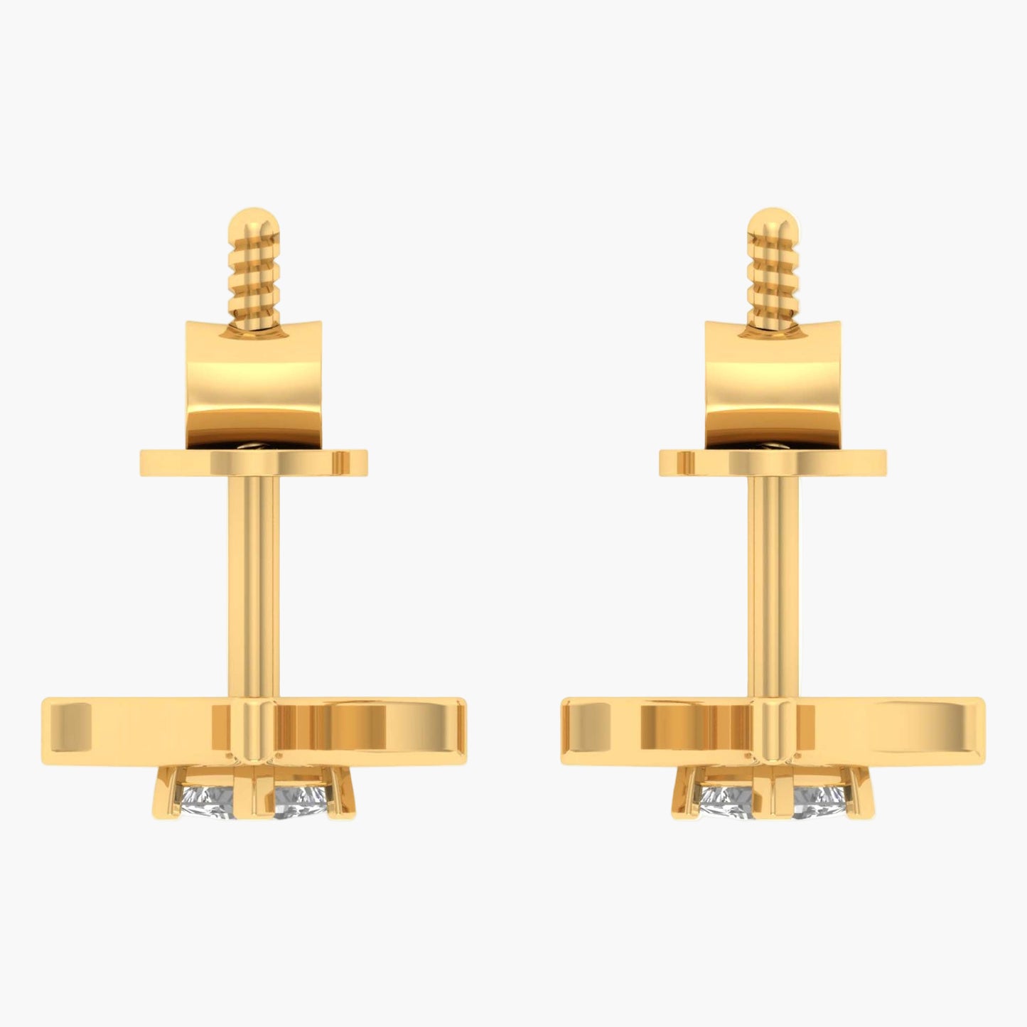 Star Frame Princess Diamond Earrings
