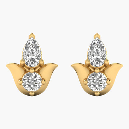 Peplum Diya Diamond Earrings