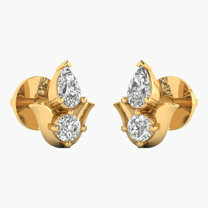 Peplum Diya Diamond Earrings