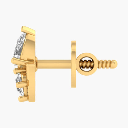 Peplum Diya Diamond Earrings
