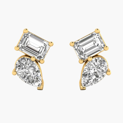 GeoBalance Diamond Earrings