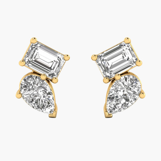 GeoBalance Diamond Earrings