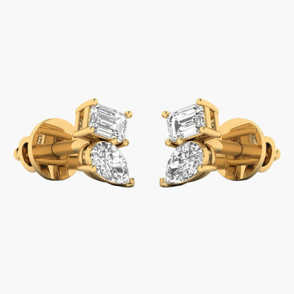 GeoBalance Diamond Earrings
