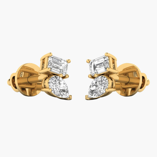 GeoBalance Diamond Earrings