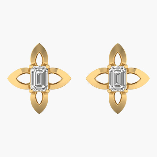 Snowflake Diamond Earrings