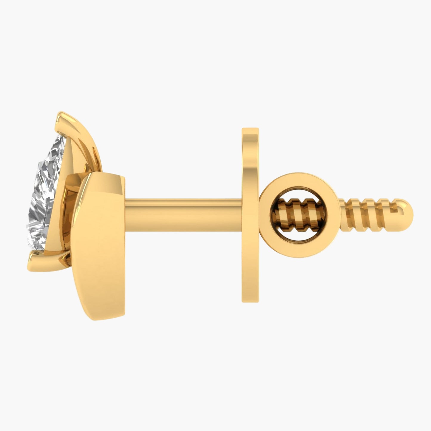 Horseshoe Pear Diamond Earrings