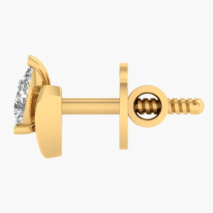 Horseshoe Pear Diamond Earrings
