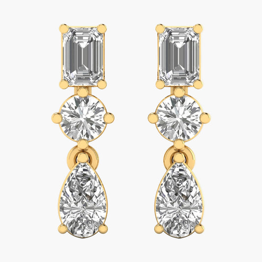 Sparkle Stream Diamond Earrings