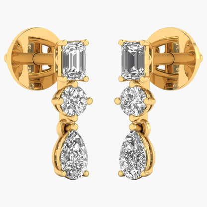 Sparkle Stream Diamond Earrings