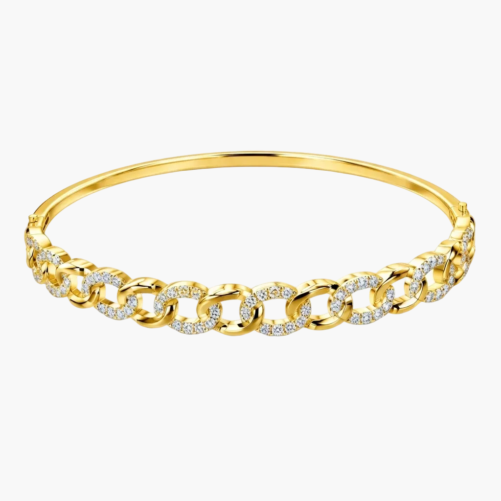 Luxurious Interlocking Diamond Bracelet