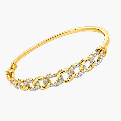 Luxurious Interlocking Diamond Bracelet