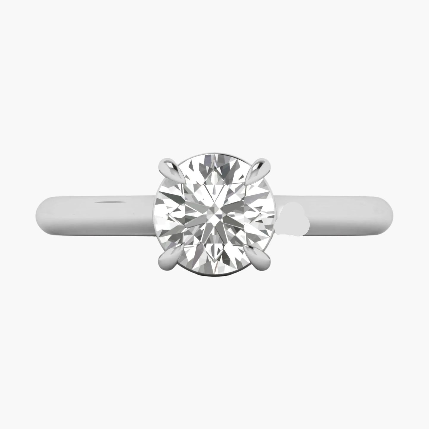 Diamond ring on a white background