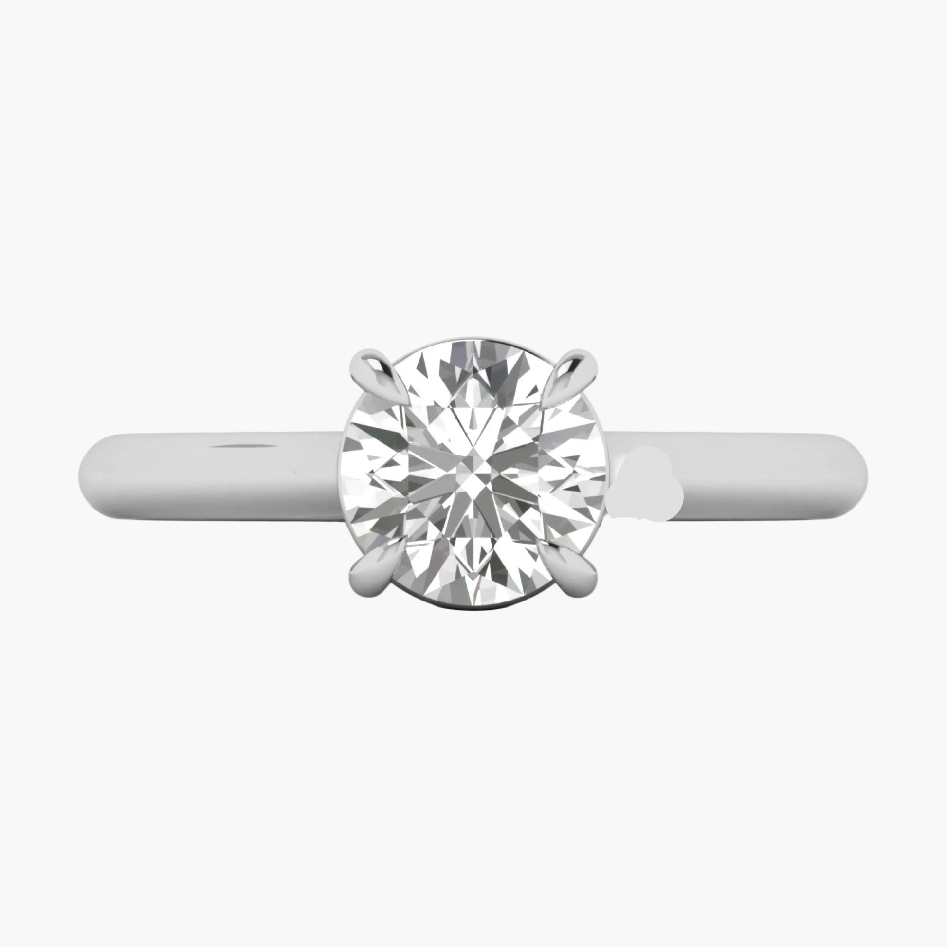 Diamond ring on a white background