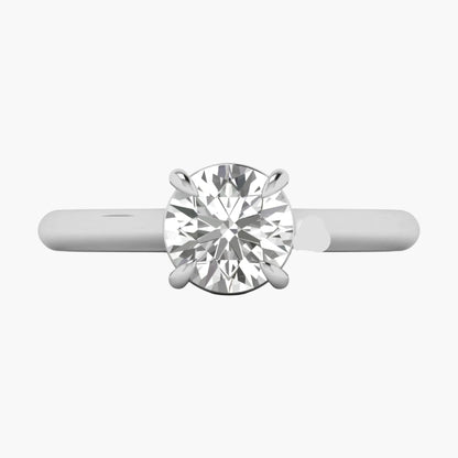 Diamond ring on a white background