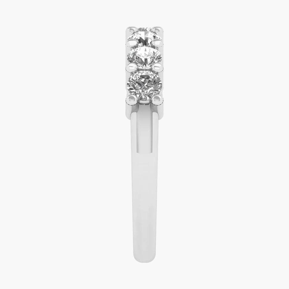 Diamond ring on a white background