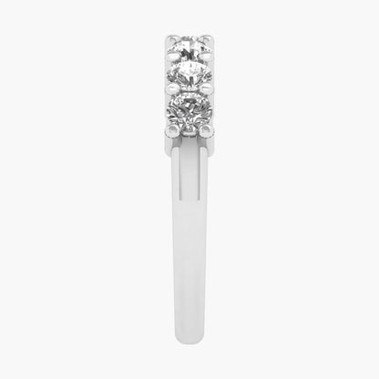 Diamond ring on a white background