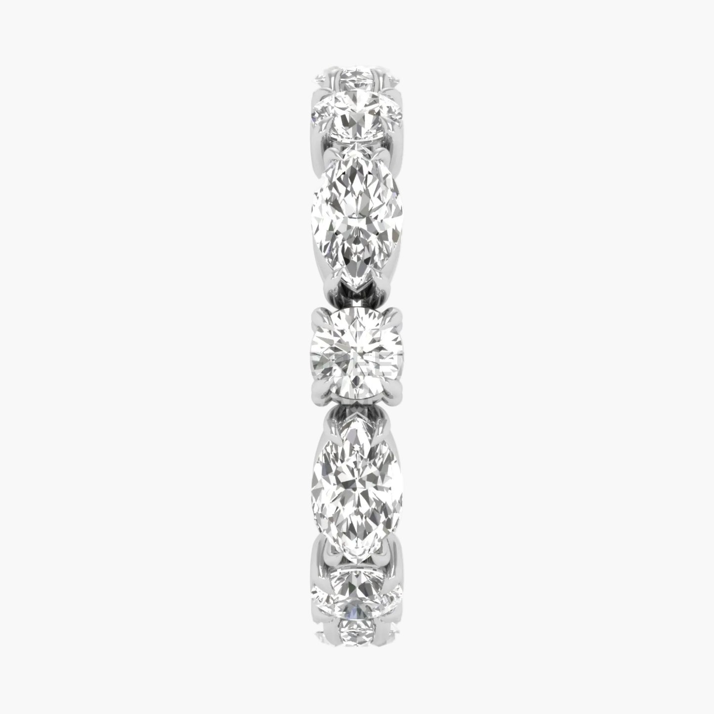 Diamond earring on a white background