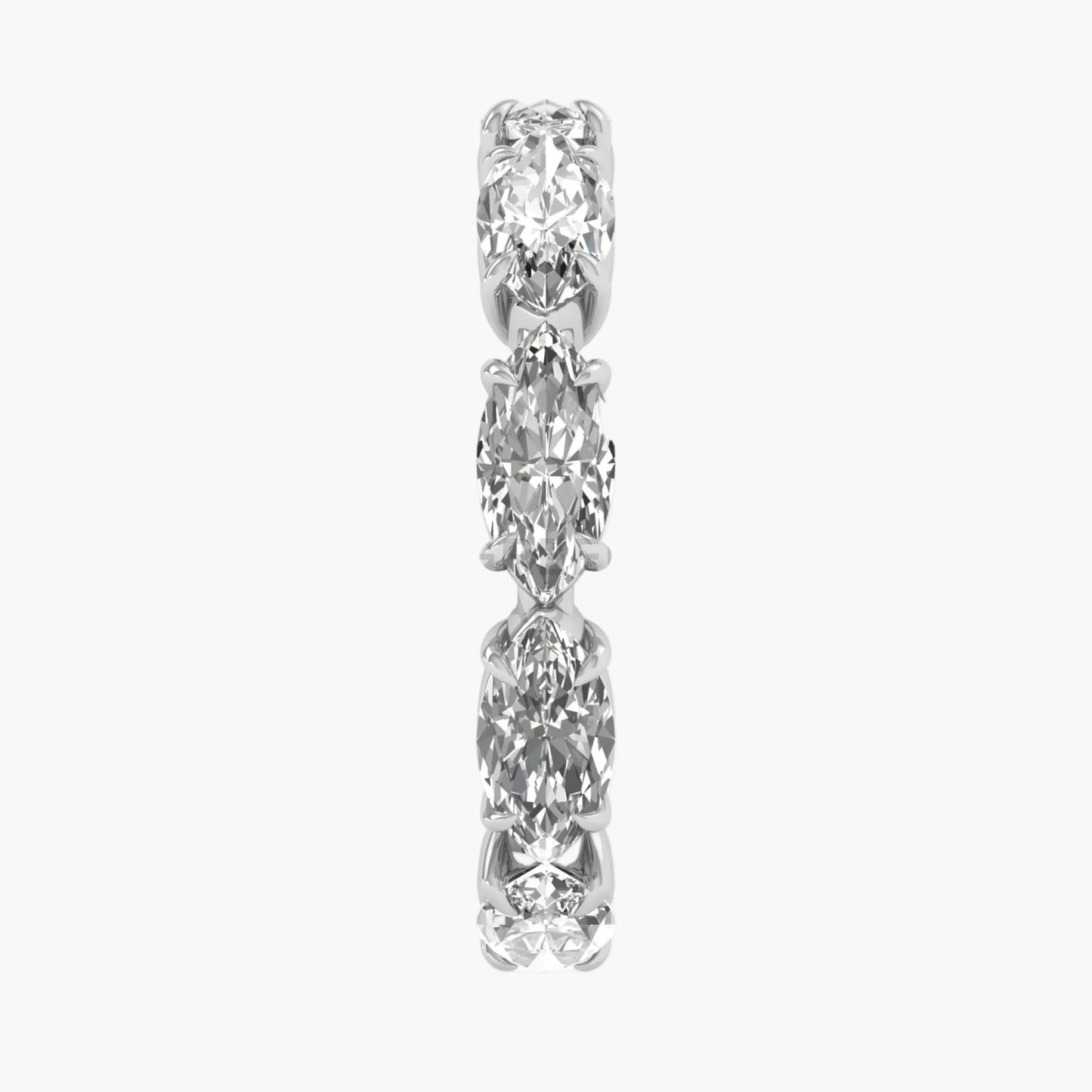Diamond earring on a white background
