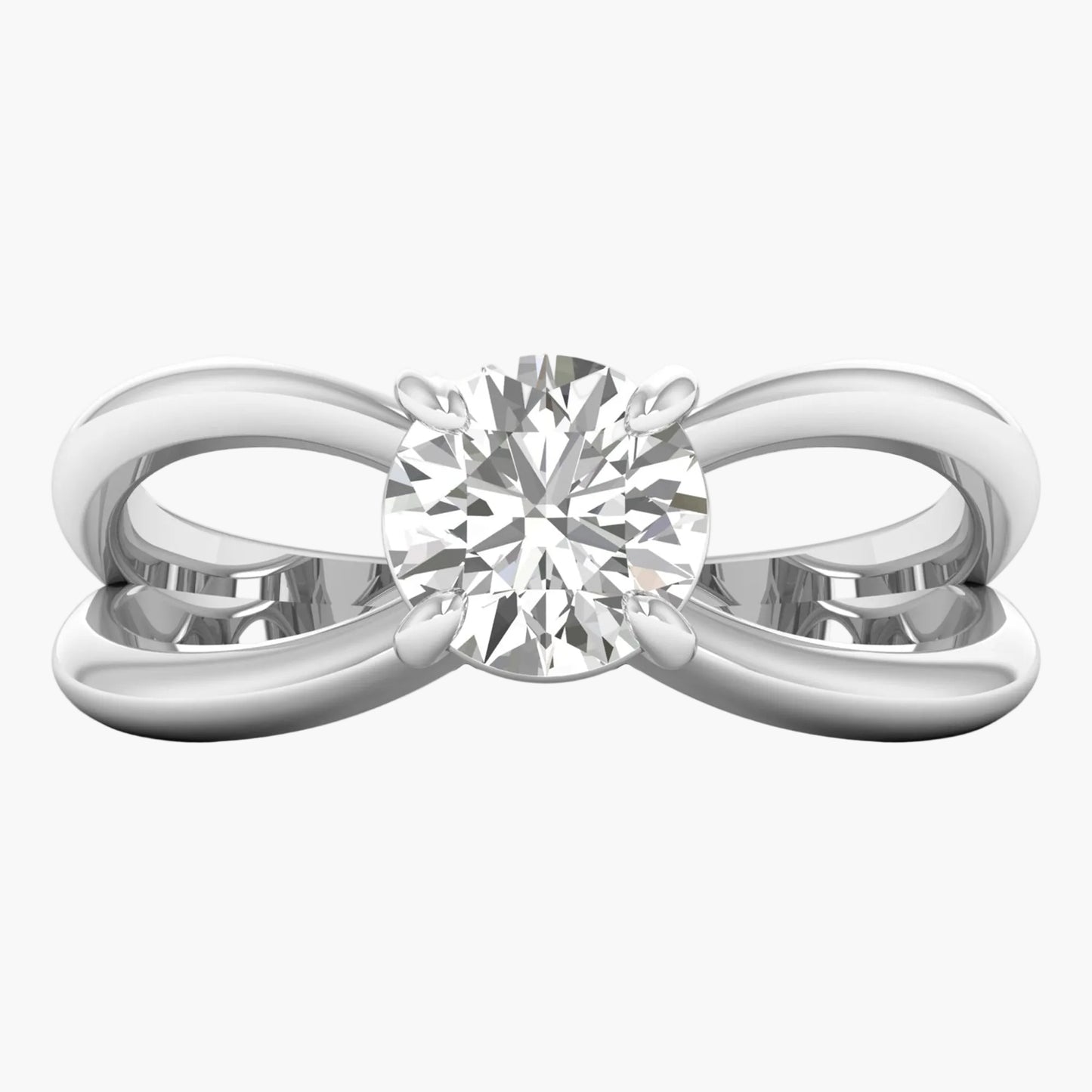 Wave Loop Diamond Ring