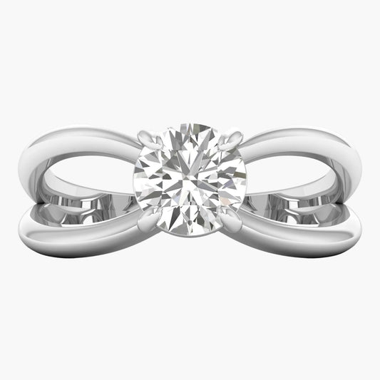 Wave Loop Diamond Ring