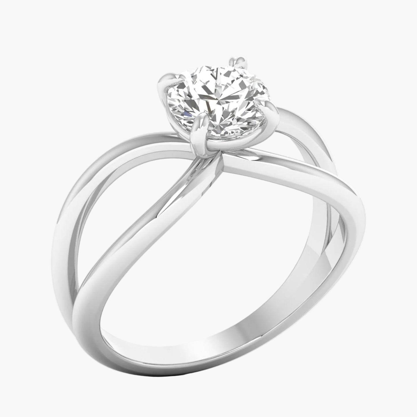 Wave Loop Diamond Ring