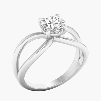 Wave Loop Diamond Ring