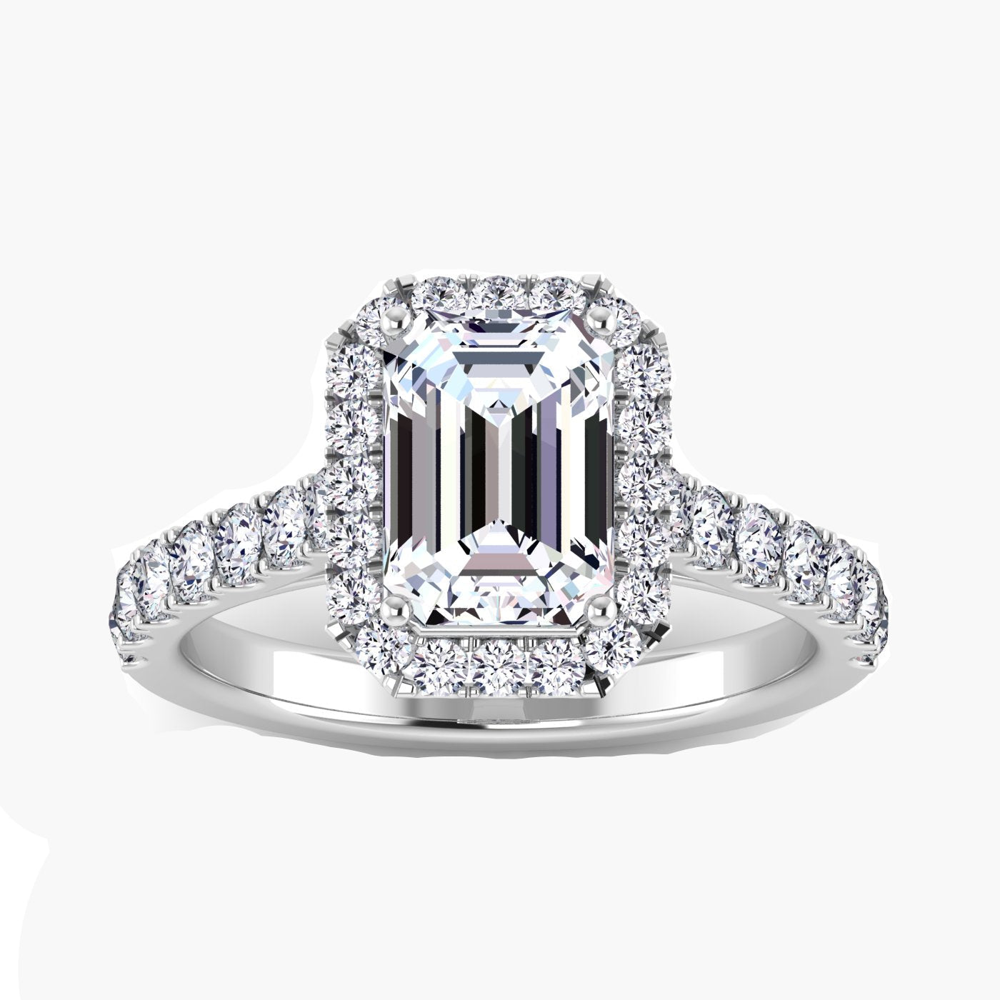 Emerald Eternity Diamond Ring