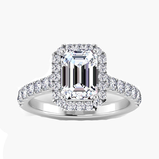 Emerald Eternity Diamond Ring