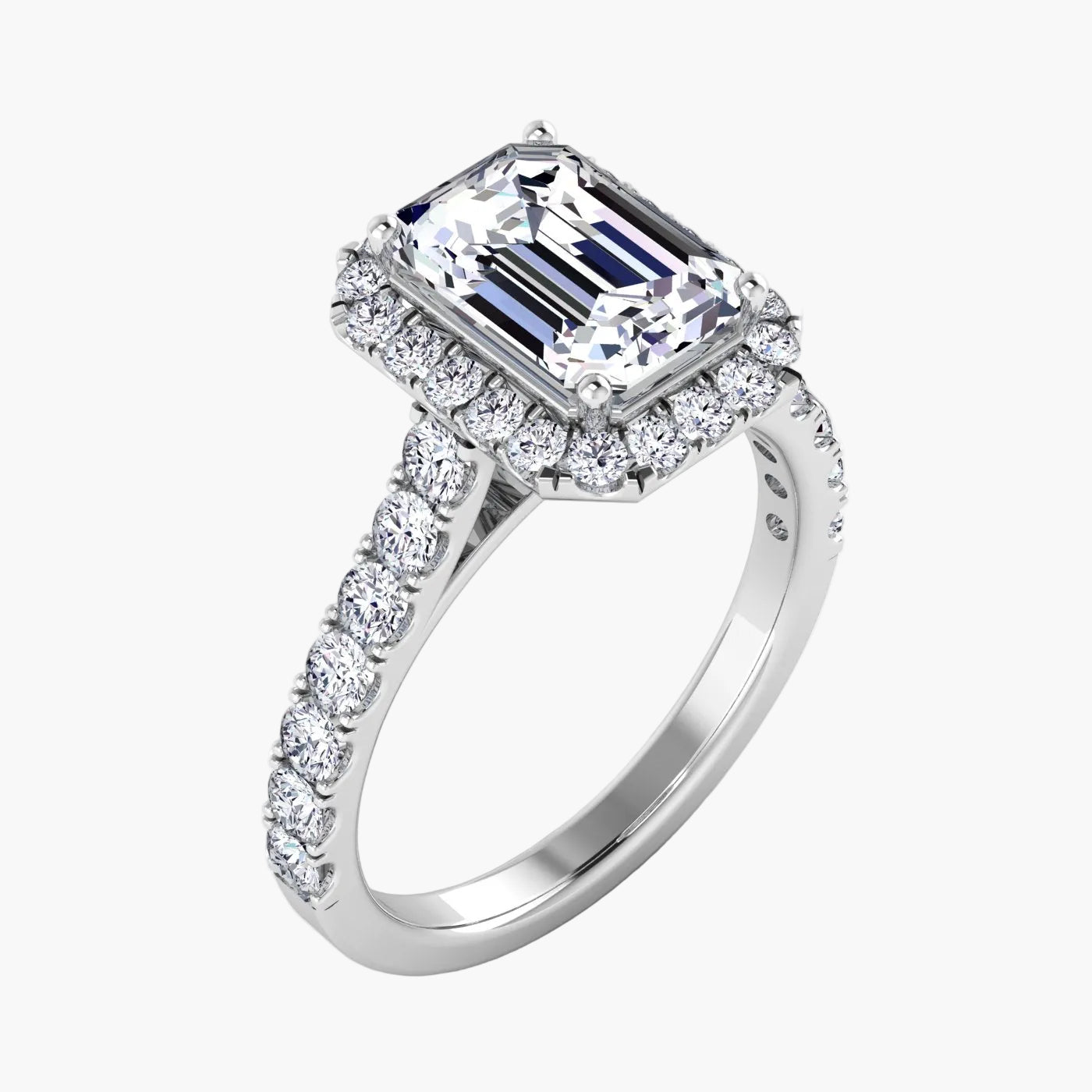 Emerald Eternity Diamond Ring