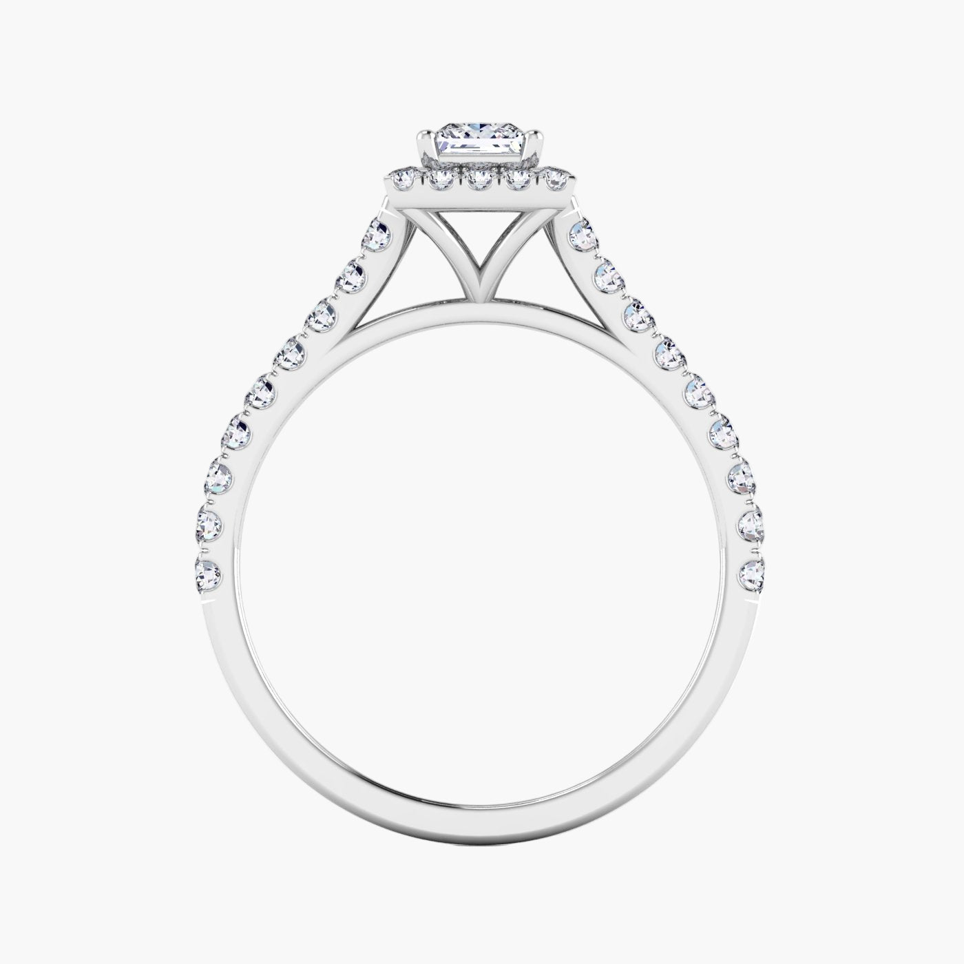 Princess Halo Diamond Ring