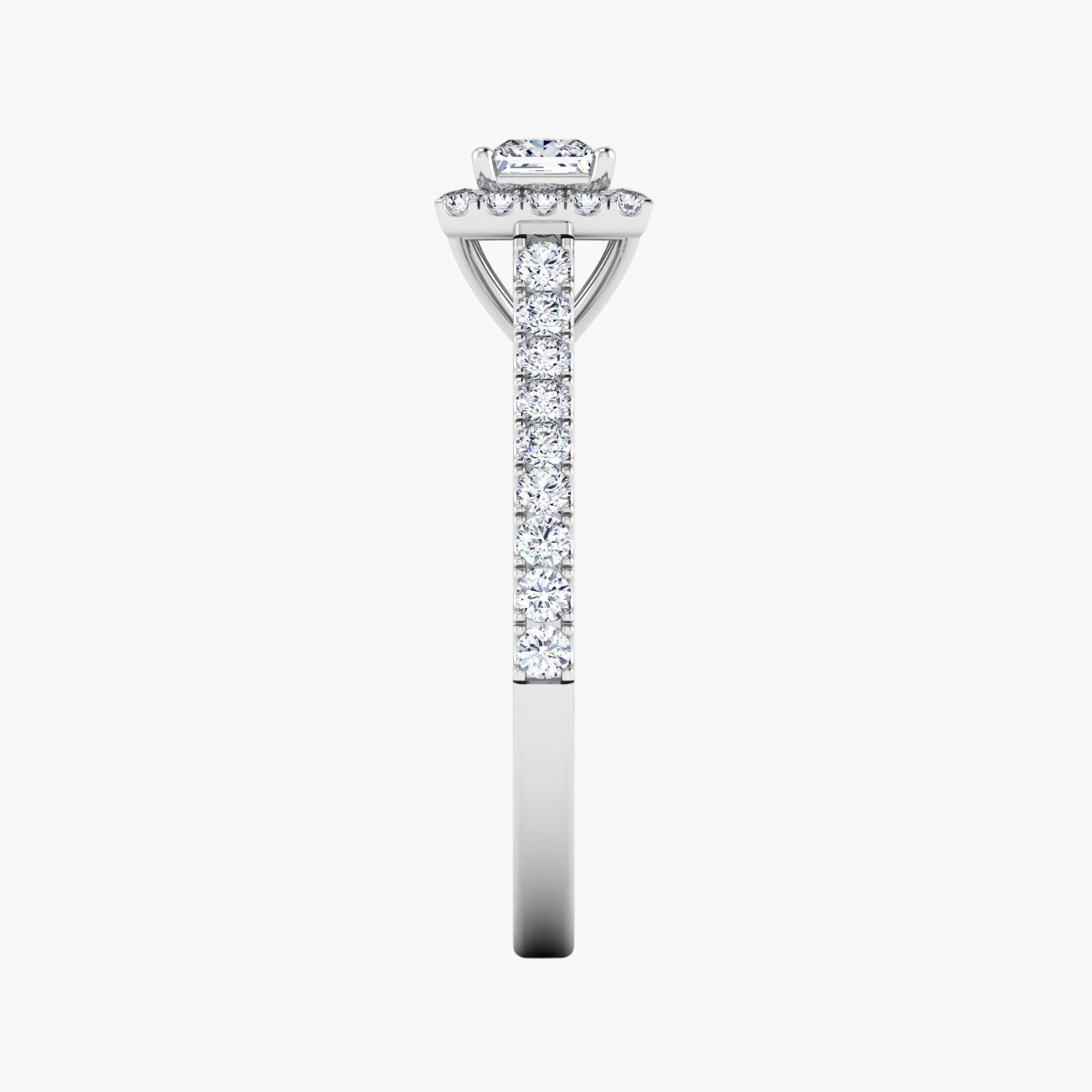 Princess Halo Diamond Ring