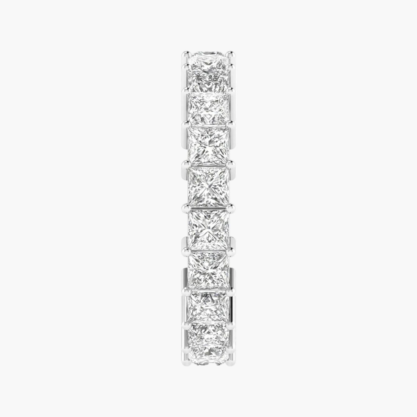 Diamond earring on a white background