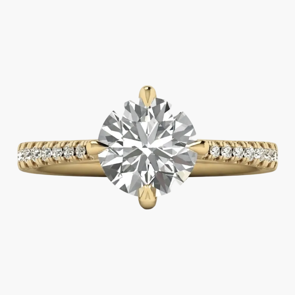 Signature Timeless Cathedral Pavé Diamond Ring
