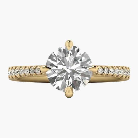 Signature Timeless Cathedral Pavé Diamond Ring