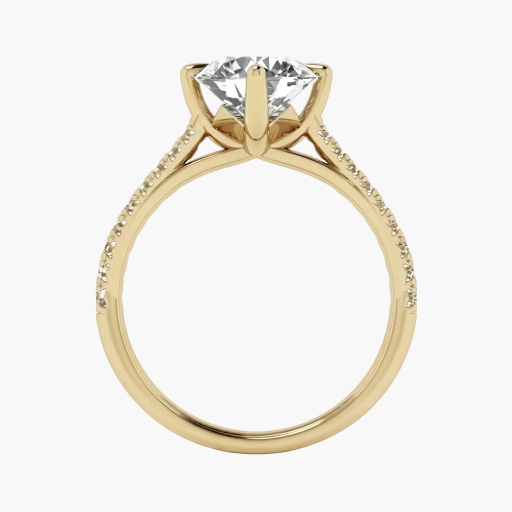 Signature Timeless Cathedral Pavé Diamond Ring