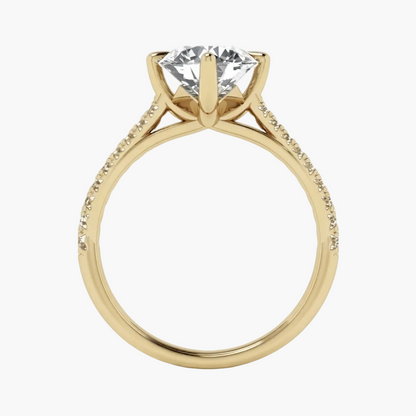 Signature Timeless Cathedral Pavé Diamond Ring