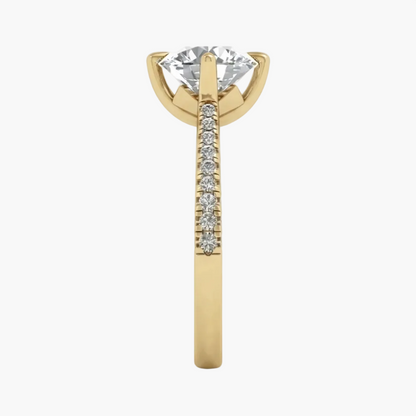 Signature Timeless Cathedral Pavé Diamond Ring