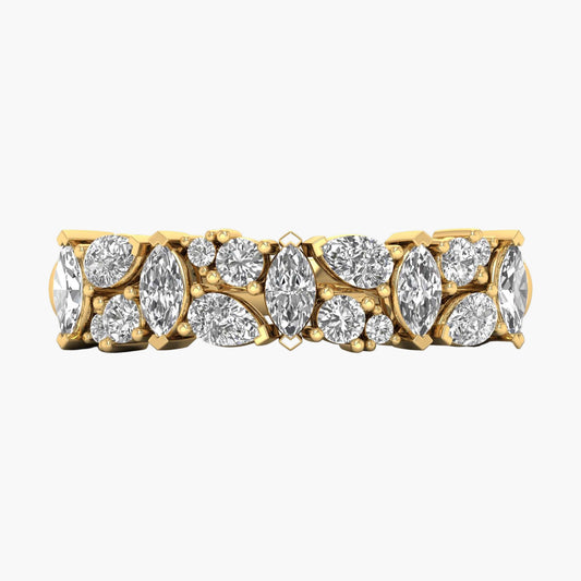 Marquise Cluster Band Diamond Ring