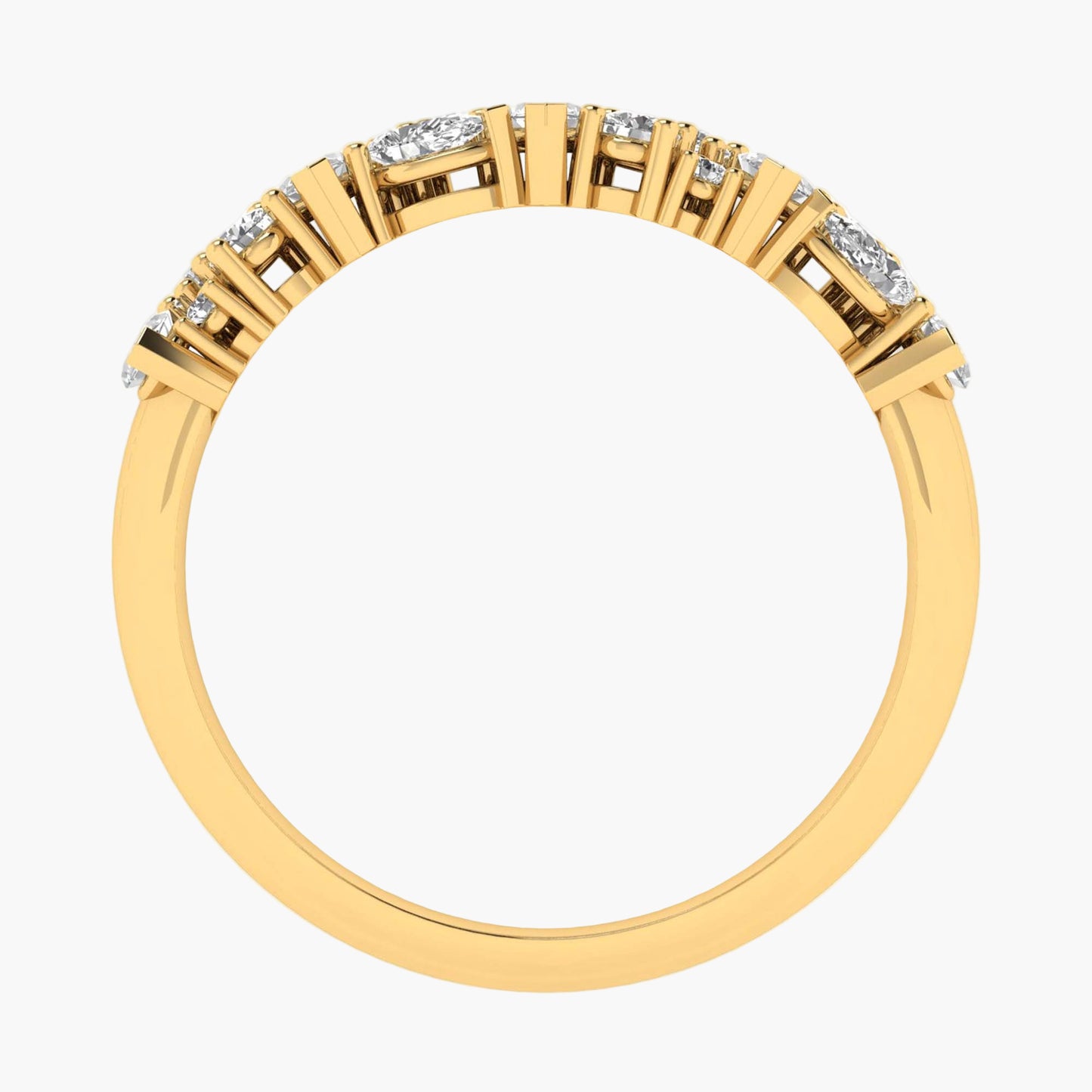 Marquise Cluster Band Diamond Ring