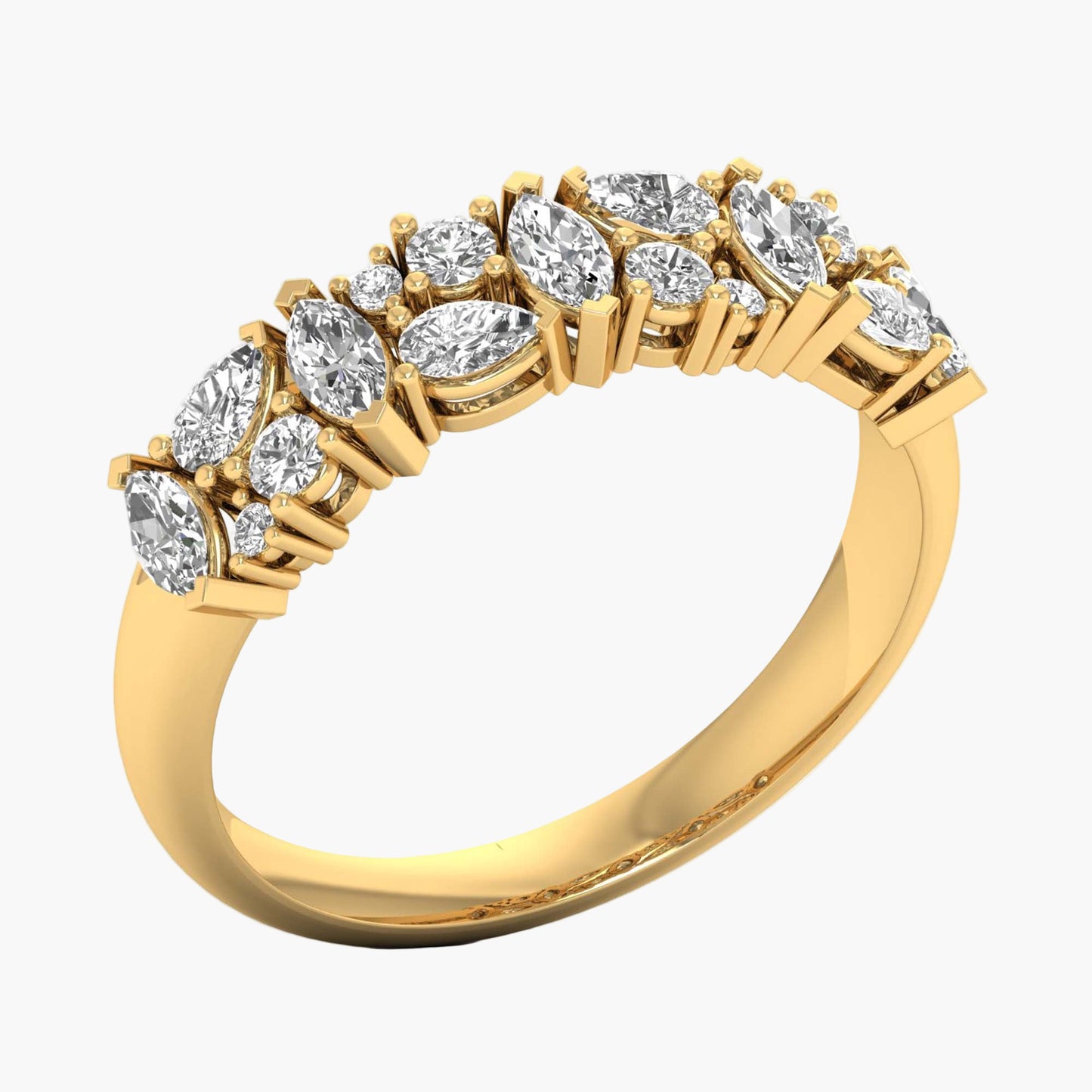 Marquise Cluster Band Diamond Ring