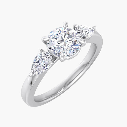 Minimalist Bloom Diamond Ring