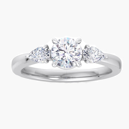 Minimalist Bloom Diamond Ring