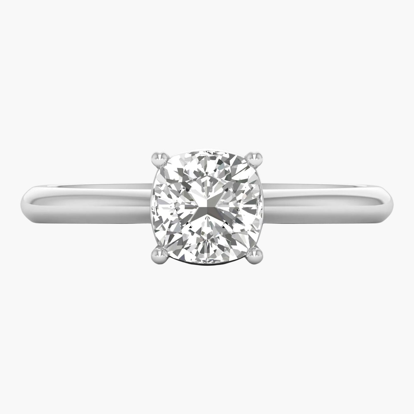Diamond ring on a white background