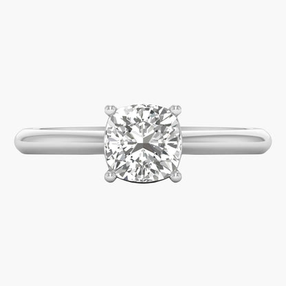 Diamond ring on a white background