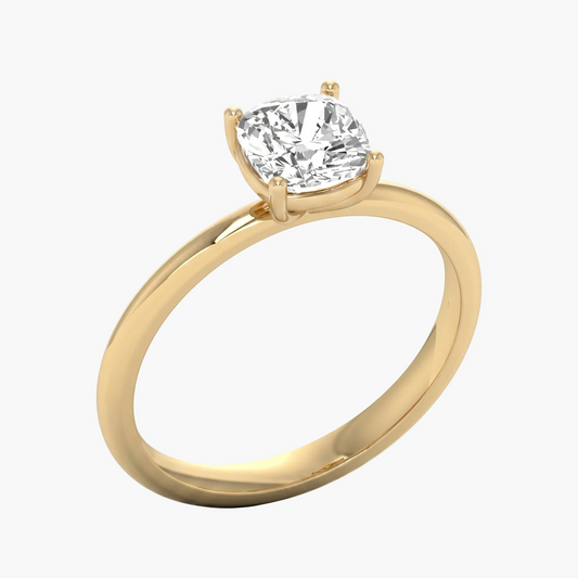 Square Cushion Shaped Diamond Ring