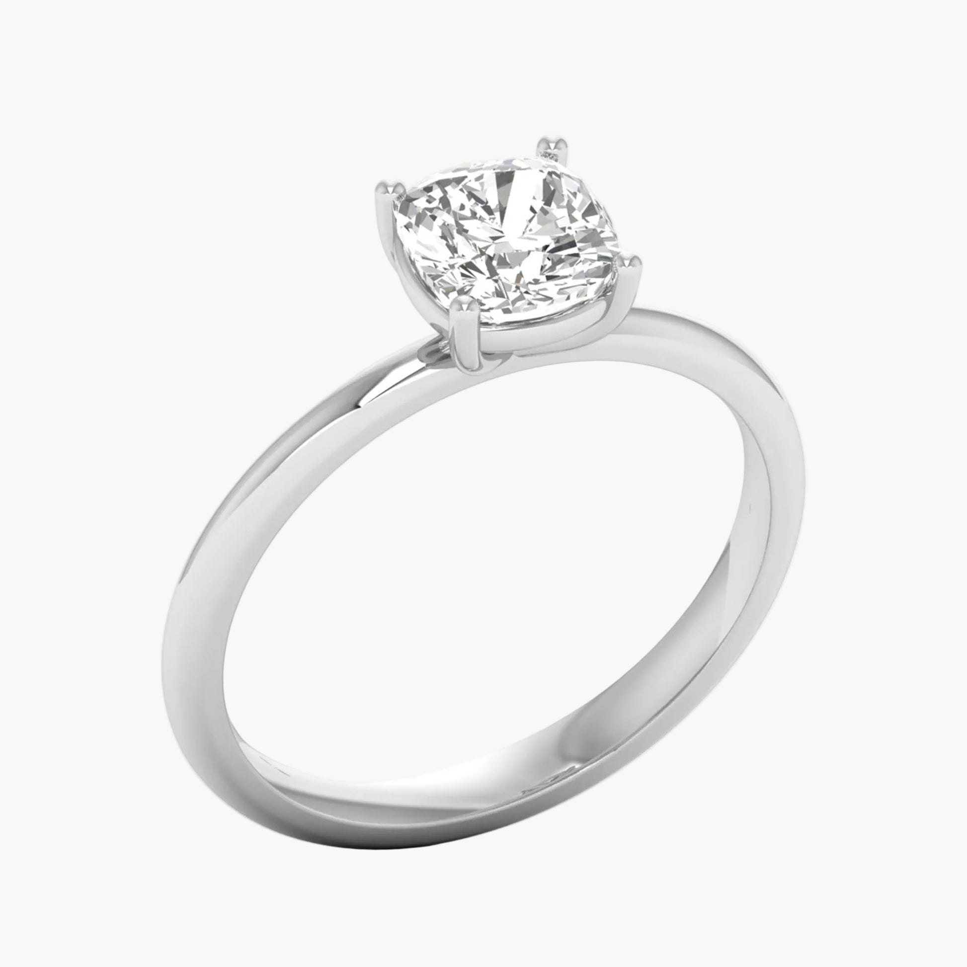 Diamond ring with 'Green Lab' branding on a white background