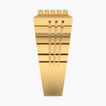 Gold bar with 'LB' marking on a white background